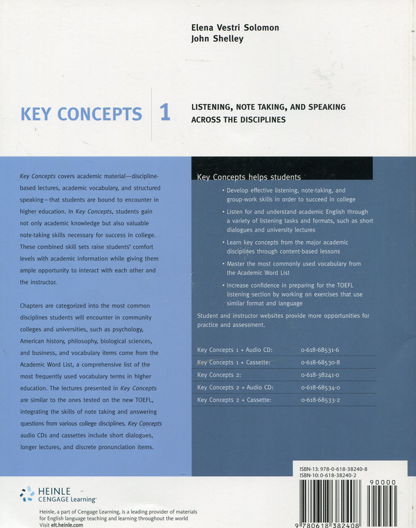 [object Object] «Key Concepts 1. Listening, Note Taking, and Speaking Across the Disciplines» - фото №2 - миниатюра