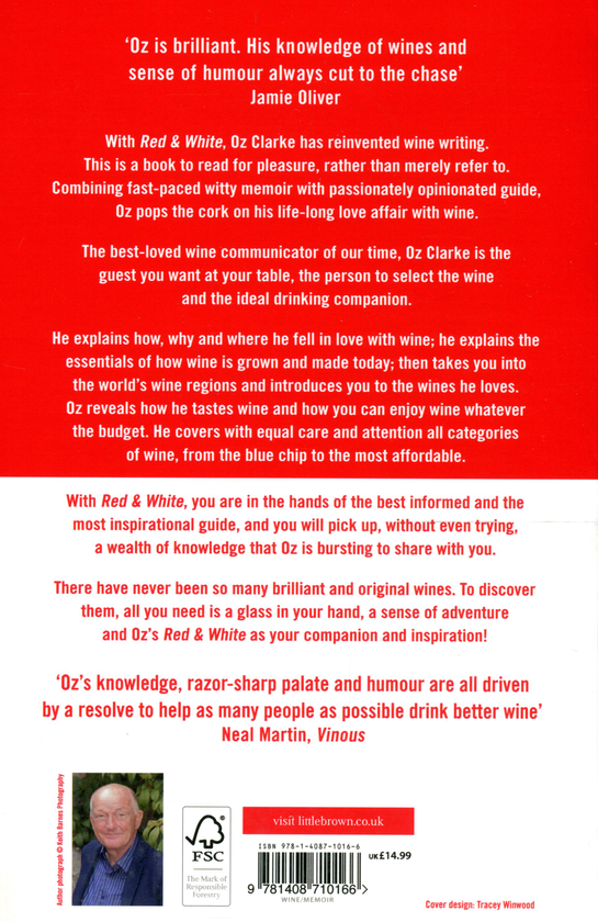 Паперова книга «Red and White. An Unquenchable Thirst for Wine», автор Оз Кларк - фото №1