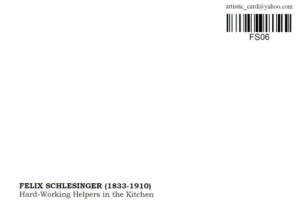 «Листівка Felix Schlesinger - Hard-Working Helpers in the Kitchen (FS06)», бренду Artistic Card - фото №1