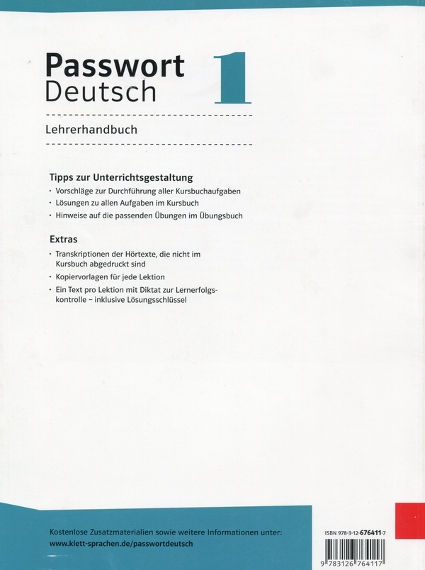 Паперова книга «Passwort Deutsch 1. Lehrerhandbuch», автор Ніколь Цейсіг - фото №1