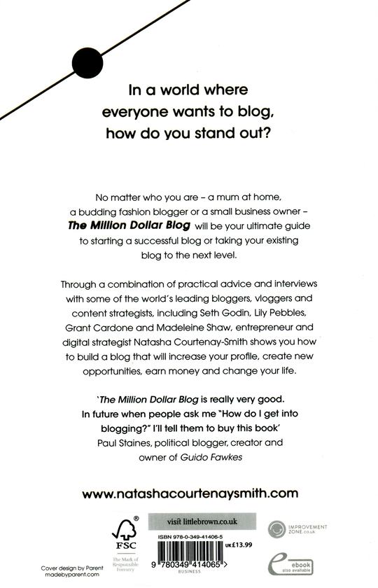 Бумажная книга «The Million Dollar Blog», автор Наташа Кортни-Смит - фото №1