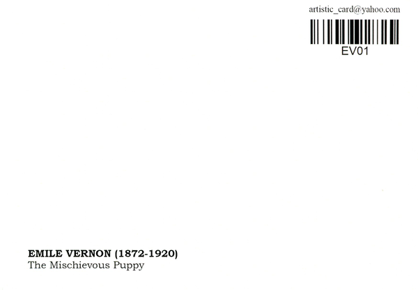 «Открытка Emile Vernon - The Mischievous Puppy (EV01)», бренда Artistic Card - фото №1