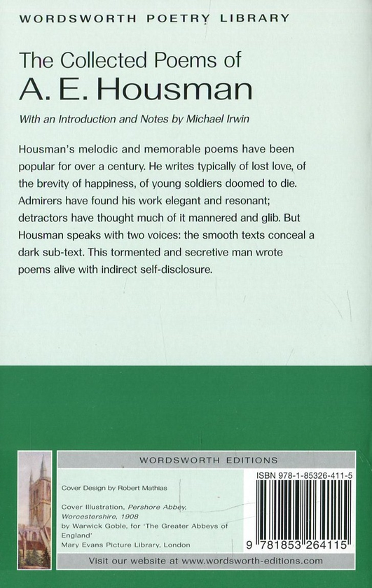 Бумажная книга «The Collected Poems of A. E. Housman», автор Альфред Хаусман - фото №1