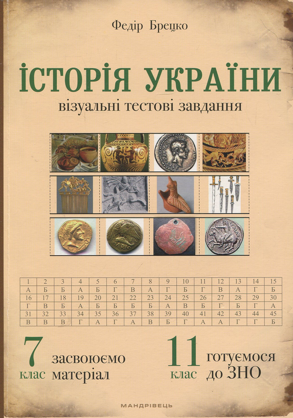 Історія України: візуальні тестові завдання. 7 клас