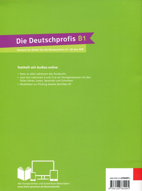 Бумажная книга «Die Deutschprofis B1 Testheft mit audios online» - фото №1