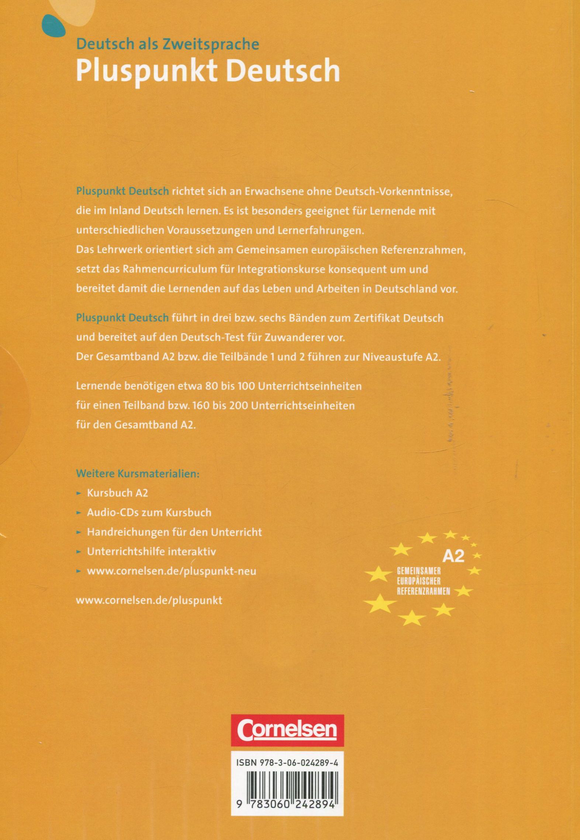 [object Object] «Pluspunkt Deutsch A2. Deutsch als Zweitsprache. Arbeitsbuch. Gesamtband (+ CD)», авторів Фридеріке Джин, Іоахим Шоте, Ютта Нейманн - фото №2 - мініатюра