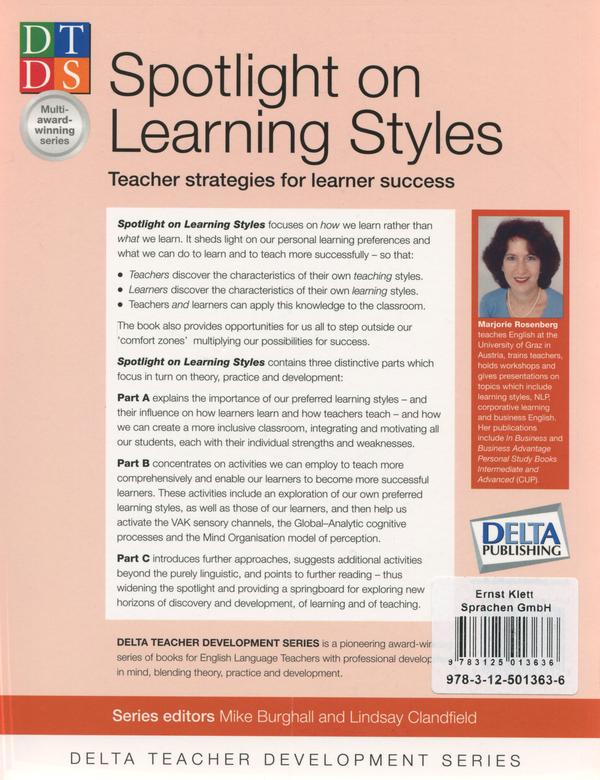 [object Object] «Spotlight on Learning Styles. Teacher Strategies for learner success», автор Марджорі Розенберг - фото №2 - мініатюра