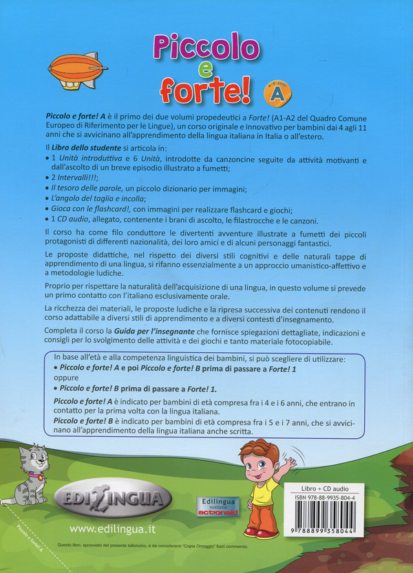 Бумажная книга «Piccolo e forte! A - Libro (+ CD audio)», автор Люсия Мадди - фото №1
