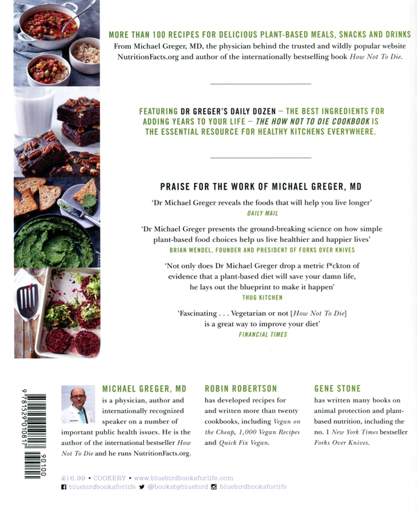 Бумажная книга «The How Not To Die Cookbook», авторов Майкл Грегер, Джин Стоун, Робин Робертсон - фото №1