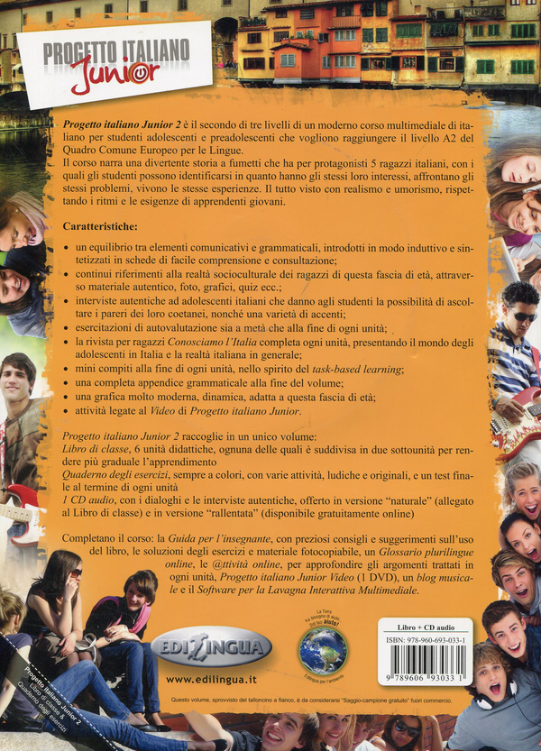 Бумажная книга «Progetto Italiano Junior 2  Libro & Quaderno (+ CD audio)», автор Альбано Марин - фото №1