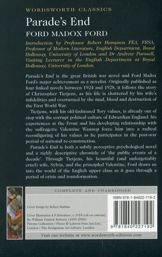 Паперова книга «Parade's End», автор Форд Медокс Форд - фото №1
