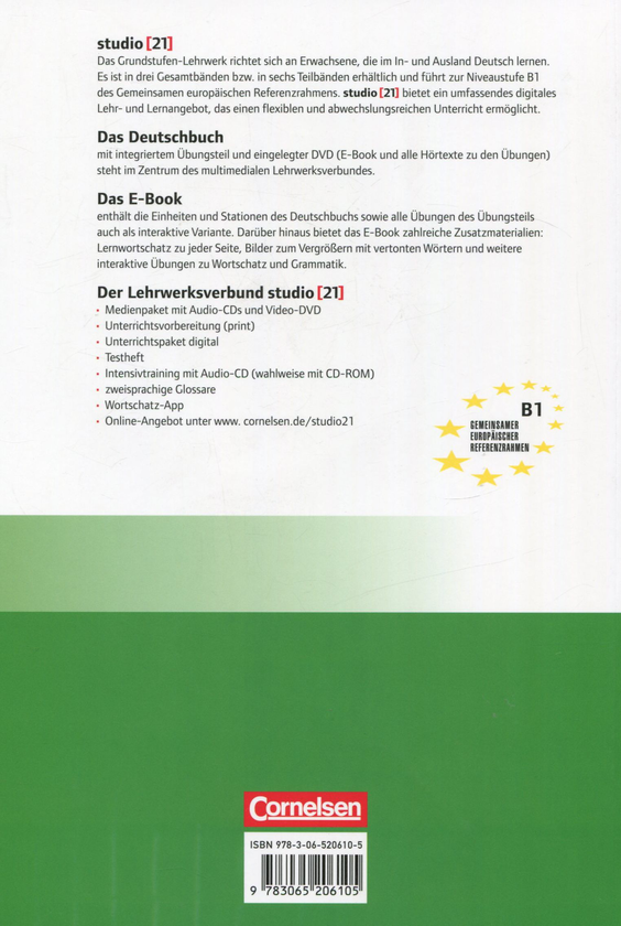 Паперова книга «Studio 21 B1.2. Deutschbuch (+ DVD)», авторів Герман Функ, Кристина Кун, Бріта Вінзер-Кіонтке - фото №1