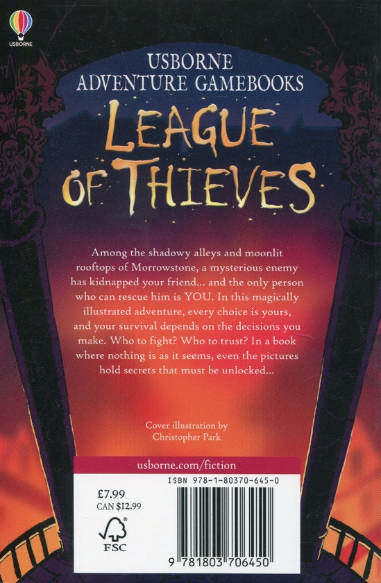 [object Object] «Usborne Adventure Gamebooks. League of Thieves», авторов Сара Крофтон, В. Дж. Таттерсд - фото №2 - миниатюра