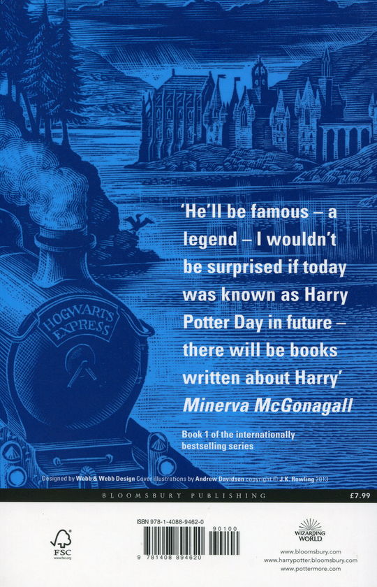 Паперова книга «Harry Potter and the Philosopher's Stone», автор Джоан Ролінґ - фото №1