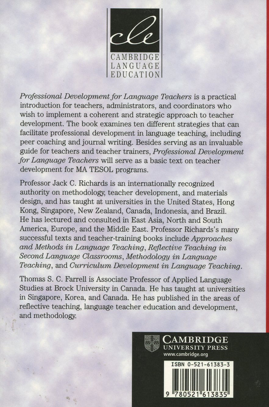 [object Object] «Professional Development for Language Teachers. Strategies for Teacher Learning», автор Джек С. Річардс - фото №2 - мініатюра