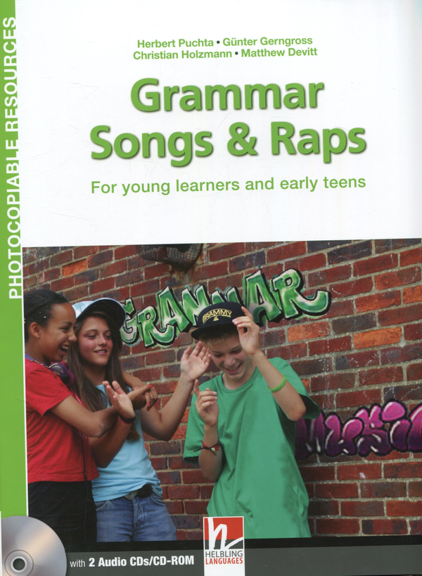 [object Object] «Grammar Songs & Raps. Photocopiable resources ( + 2 CD)», авторів Гюнтер Гернгросс, Крістіан Хольцманн, Герберт Пухта, Метью Девітт - фото №1