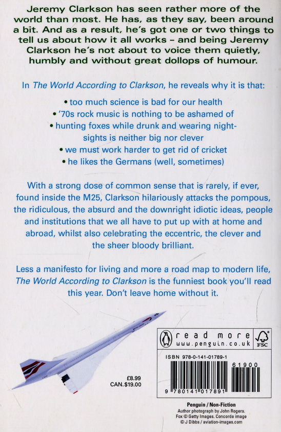 Паперова книга «The World According to Clarkson», автор Джеремі Кларксон - фото №1