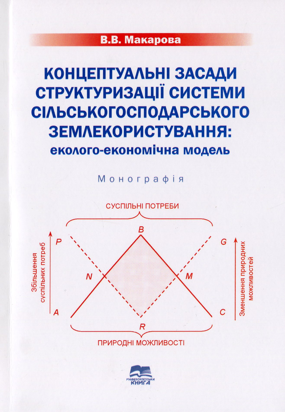 Бумажная книга «Концептуальні засади структуризації системи сільськогосподарського землекористування», автор Виктория Макарова - фото №1