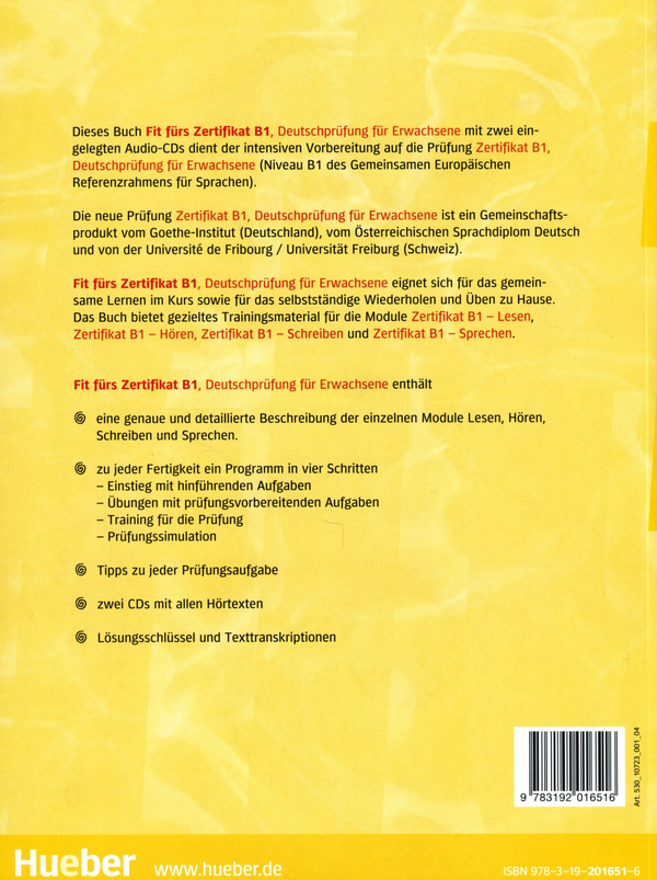 Бумажная книга «Fit fürs Zertifikat B1. Deutschprüfung für Erwachsene (+ 2 CD)», авторов Иоган Гербес, Фрауке ван дер Верфф - фото №1
