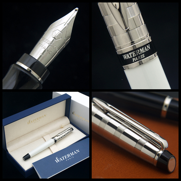 «Перьевая ручка Waterman Expert Deluxe White CT (10 039)», бренда Waterman - фото №1
