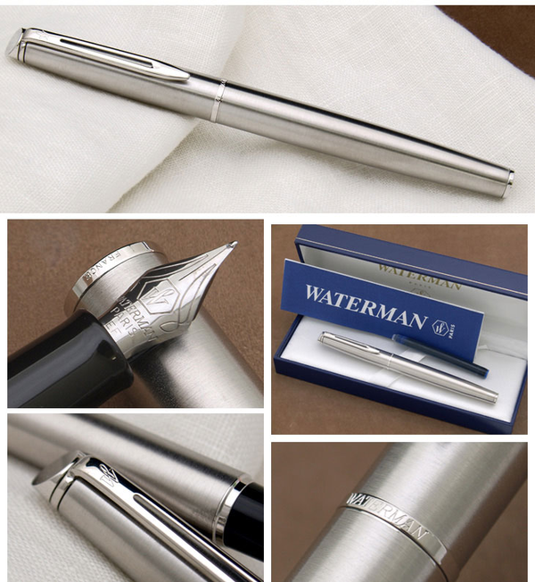 «Перьевая ручка Waterman Hemisphere Stainless Steel CT (12 004)», бренда Waterman - фото №1