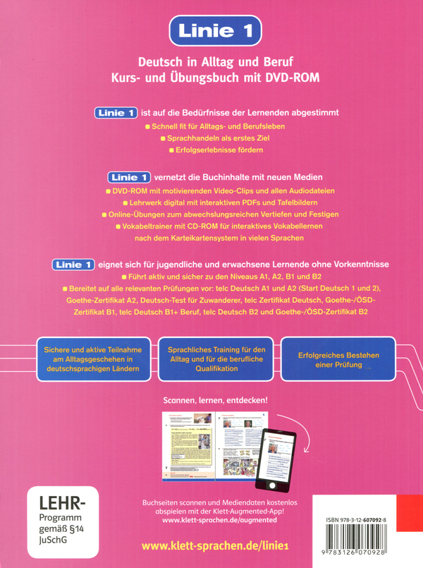 [object Object] «Linie 1 B1.2. Kurs und Übungsbuch mit DVD-ROM. Deutsch in Alltag und Beruf» - фото №2 - миниатюра