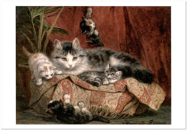 «Открытка Henriette Ronner-Knip — Playtime (HRK34)», бренда Artistic Card - фото №1