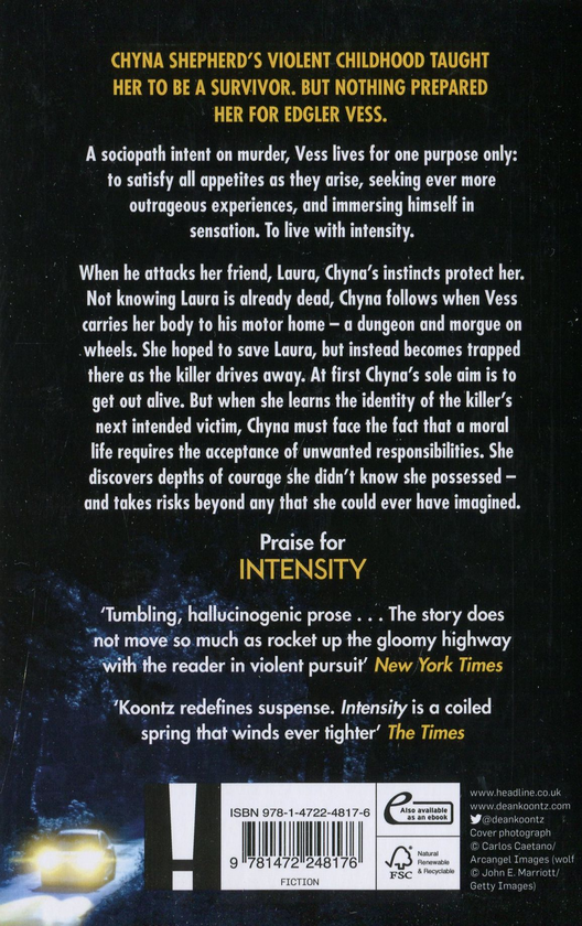 Бумажная книга «Intensity », автор Дин Кунц - фото №1