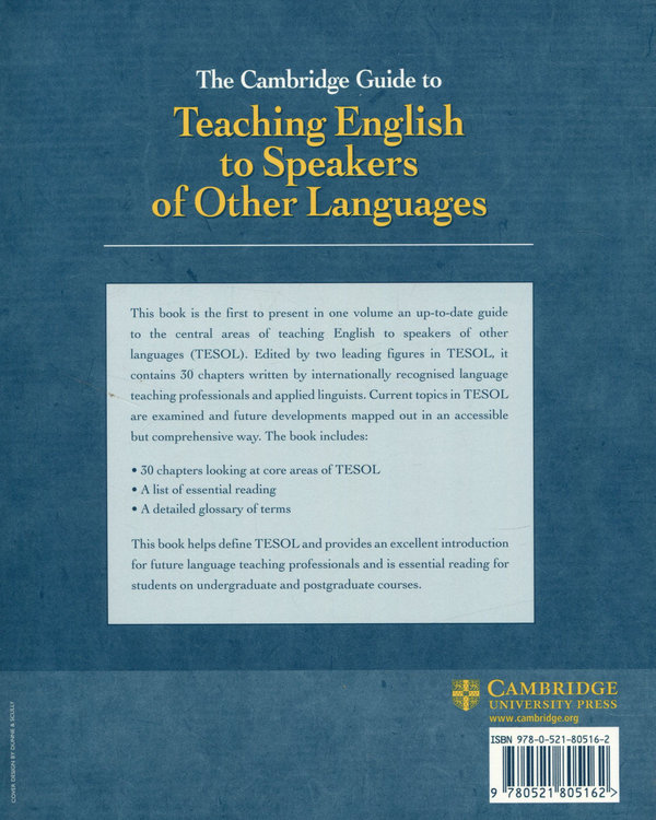 Паперова книга «Cambridge Guide to Teaching English to Speakers of Other Languages» - фото №1