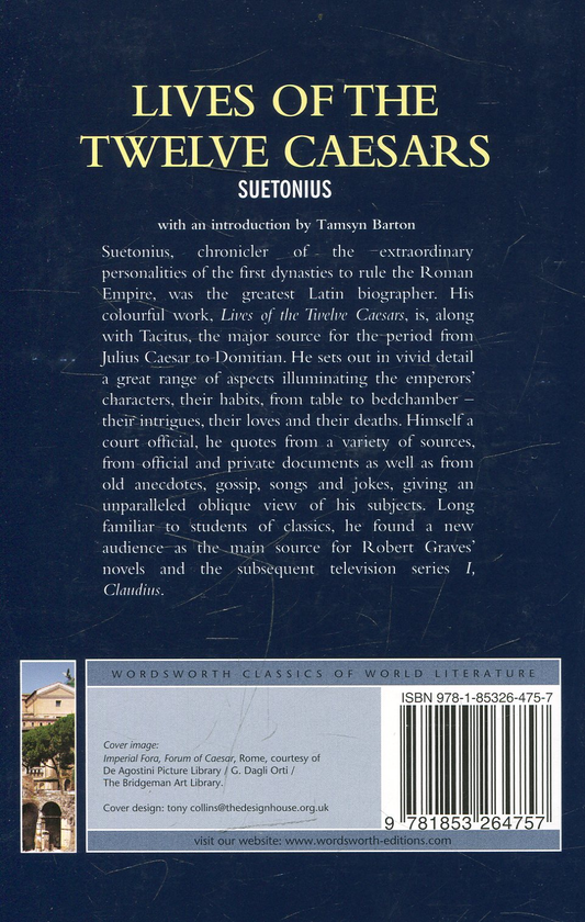 Паперова книга «Lives of the Twelve Caesars», автор Гай Светоній Транквілл - фото №1