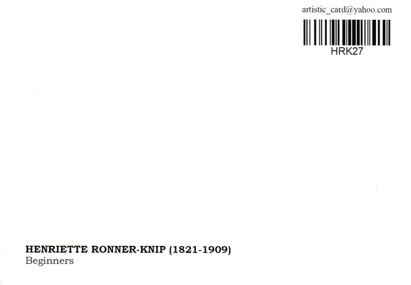  «Открытка Henriette Ronner-Knip — Beginners (HRK27)», бренда Artistic Card - фото №1