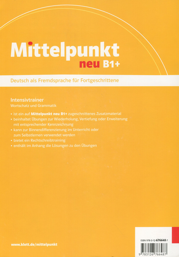 Бумажная книга «Mittelpunkt Neu B1+ Intensivtrainer. Wortschatz und Grammatik», авторов Бригит Браун, Анке Бом, Катя Функ-Ченнауи, Надя Фюгерт, Сандра Хохманн - фото №1