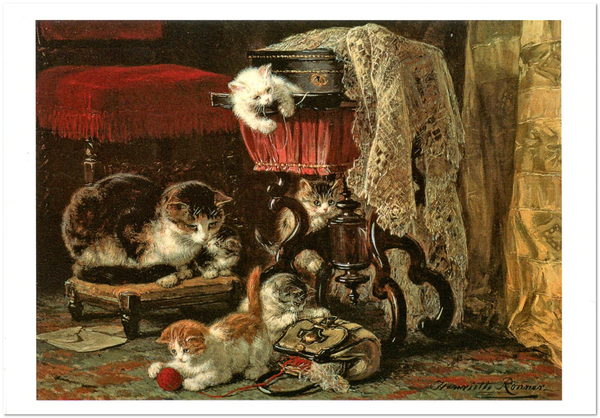  «Открытка Henriette Ronner-Knip — Evil Cat (HRK23)», бренда Artistic Card - фото №1