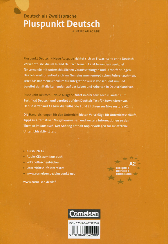 Бумажная книга «Pluspunkt Deutsch Gesamtband 2. Handreichungen für den Unterricht mit Kopiervorlagen» - фото №1