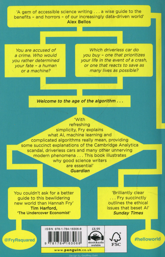 Бумажная книга «Hello World: How to be Human in the Age of the Machine», автор Ханна Фрай - фото №1