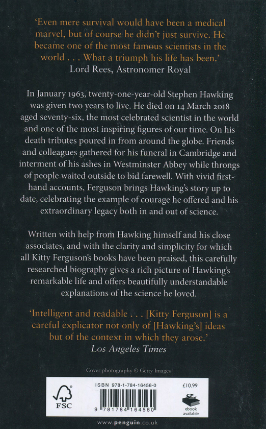 Бумажная книга «Stephen Hawking. A Life Well Lived», автор Китти Фергюсон - фото №1