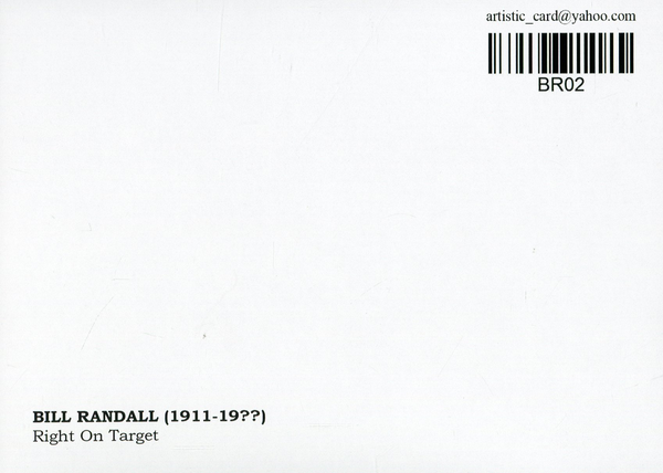  «Открытка Bill Randall — Right On Target (BR02)», бренда Artistic Card - фото №1