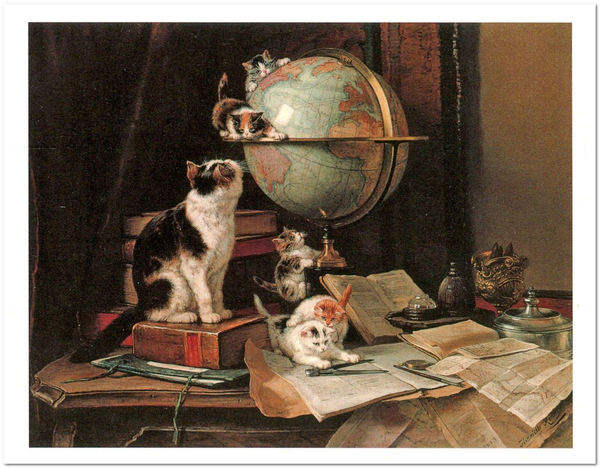  «Открытка Henriette Ronner-Knip - The Globetrotters (HRK16)», бренда Artistic Card - фото №1