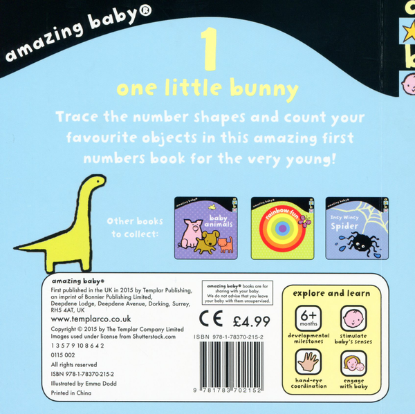Бумажная книга «One Little Bunny», автор Эмма Додд - фото №1