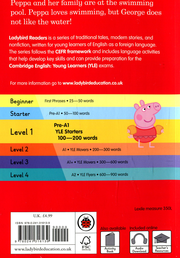 [object Object] «Peppa Pig. Going Swimming. Level 1» - фото №2 - мініатюра