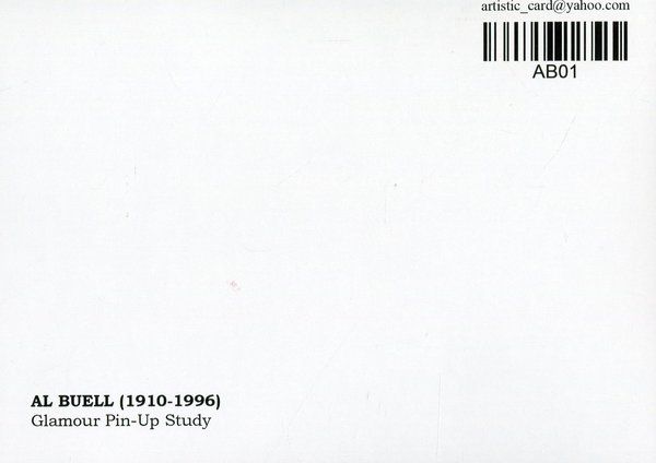  «Открытка Al Buell — Glamour Pin-Up Study (AB01)», бренда Artistic Card - фото №1