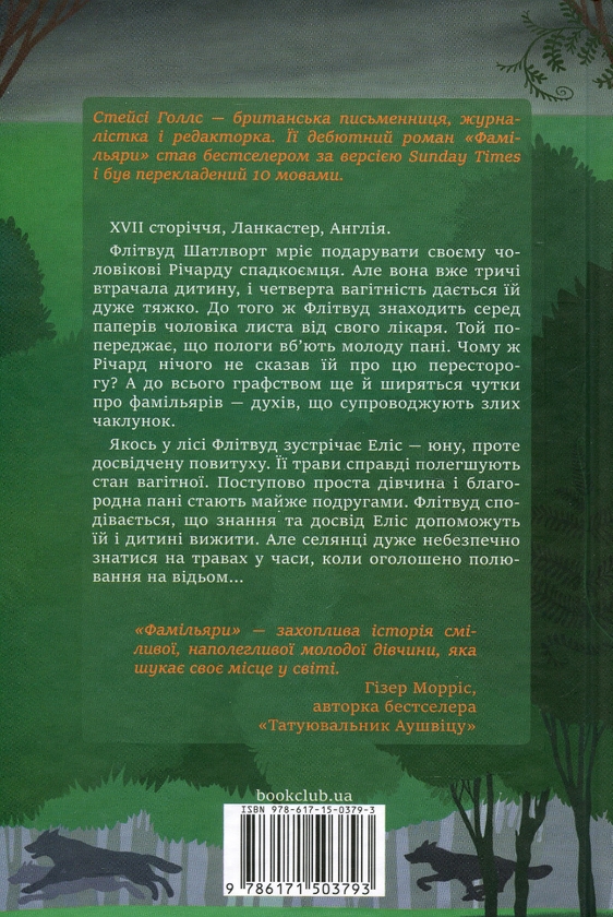 Паперова книга «Фамільяри», автор Стейсі Холлс - фото №1