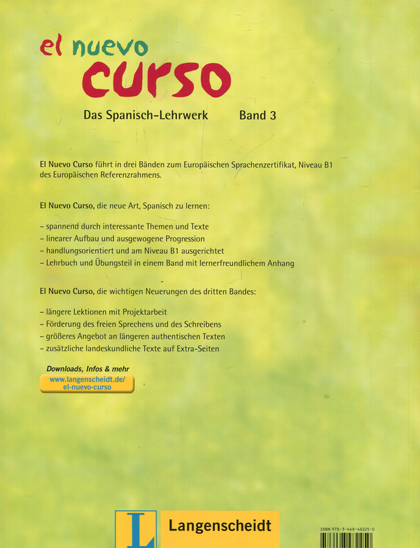 Паперова книга «El nuevo curso 3. Das Spanisch-Lehrwerk» - фото №1