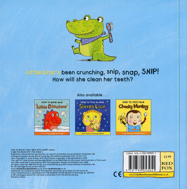 Бумажная книга «How to Brush Your Teeth with Snappy Croc», автор Джейн Кларк - фото №1