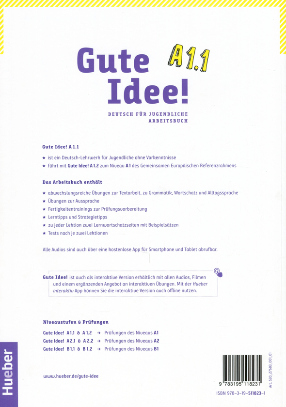 Бумажная книга «Gute Idee! A1.1. Deutsch fur Jugendliche / Arbeitsbuch», авторов Вилфрид Кренн, Герберт Пухта - фото №1