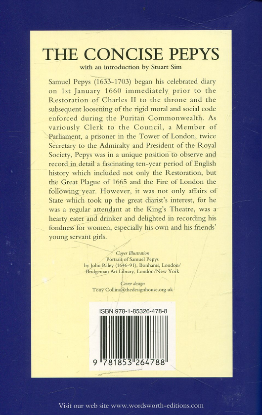 Бумажная книга «The Concise Pepys», автор Сэмюэл Пипс - фото №1