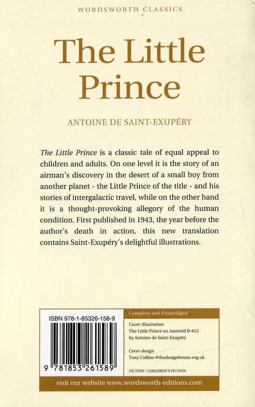 Бумажная книга «The Little Prince», автор Антуан де Сент-Экзюпери - фото №1
