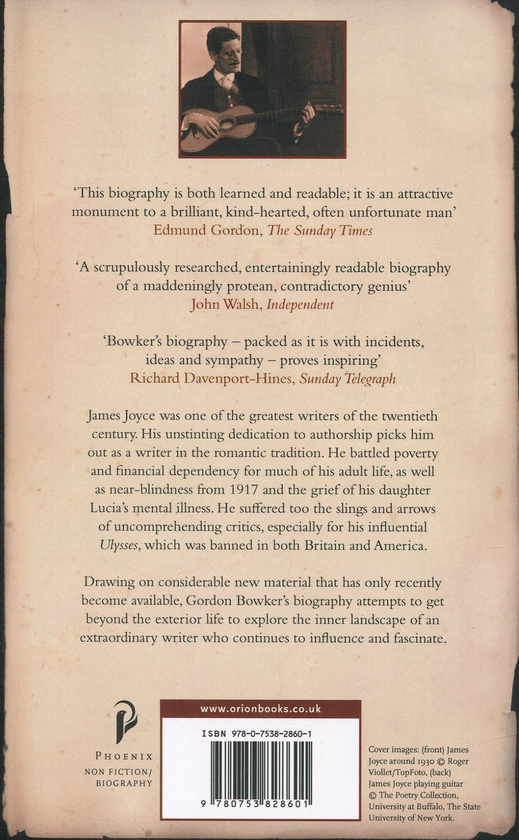 Паперова книга «James Joyce: A Biography», автор Гордон Боукер - фото №1