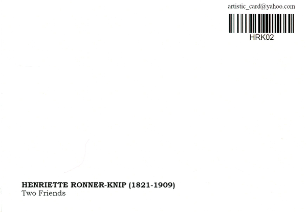 «Открытка Henriette Ronner-Knip - Two Friends (HRK02)», бренда Artistic Card - фото №1