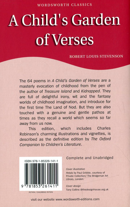 Бумажная книга «A Child's Garden of Verses», автор Роберт Льюис Стивенсон - фото №1